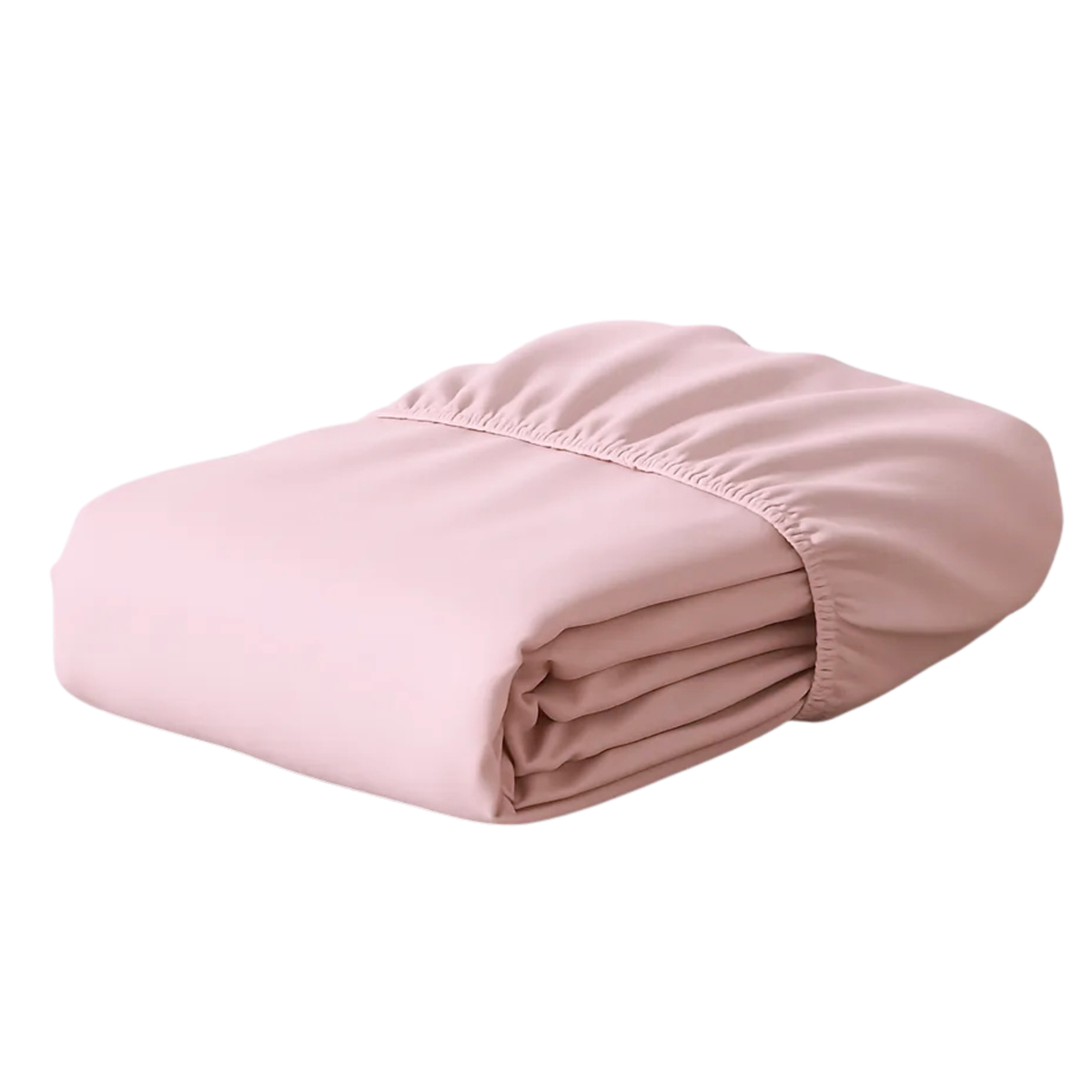 Lençol com Elástico Basicasa Rosa - Casal