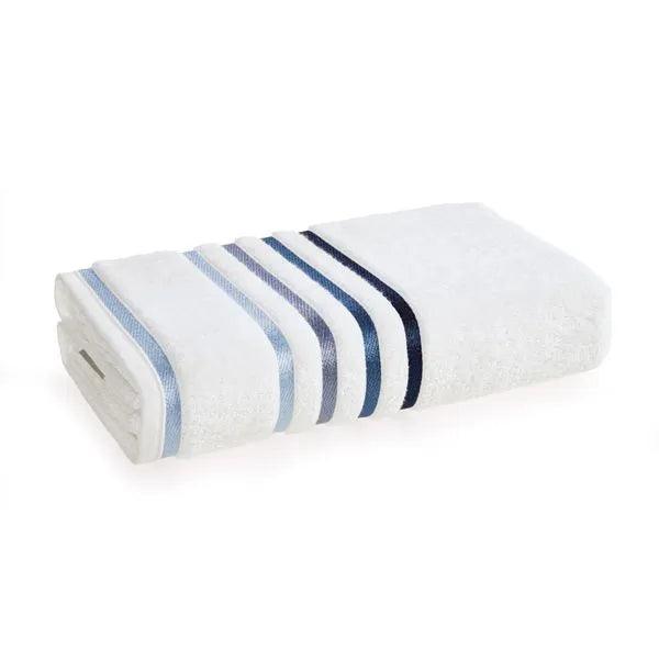 Toalha Banhão Karsten Lumina Branco e Azul