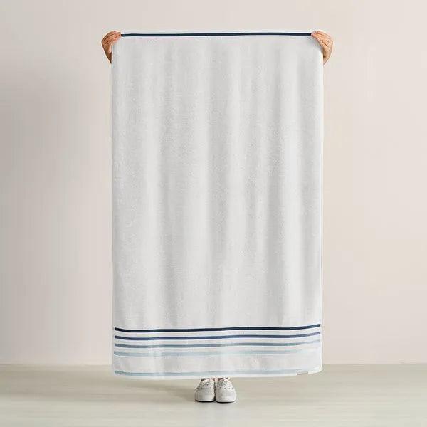 Toalha Banhão Karsten Lumina Branco e Azul