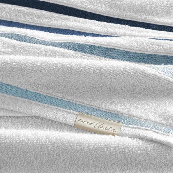 Toalha Banhão Karsten Lumina Branco e Azul