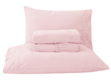 Jogo de Cama Basicasa Bordado Rosa - Solteiro