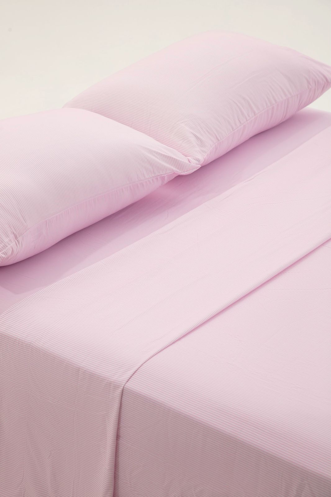 Jogo de Cama Toque Aveludado Basicasa Listra Rosa - Queen