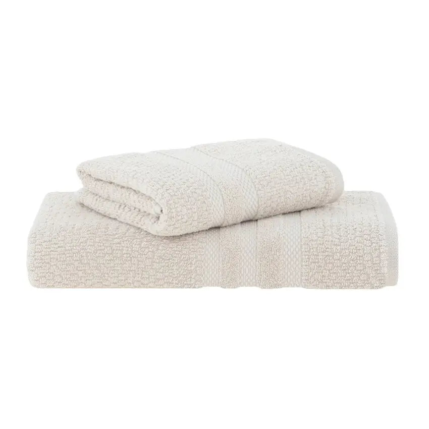Jogo de Toalha Buddemeyer Vanilla Extra Soft Bege - 2 peças (Banho + Rosto)