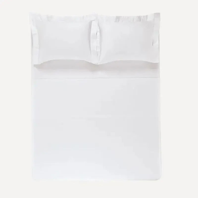 Jogo de Cama 300 Fios Karsten Bossa Branco - Queen