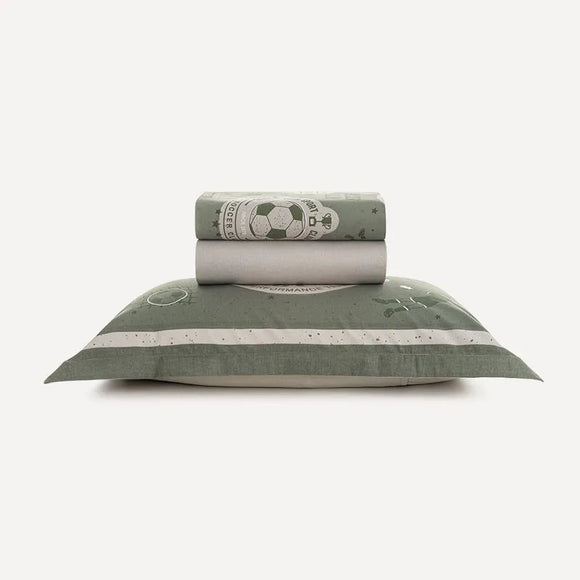 Jogo de Cama Karsten 200 Fios Futebol - Solteiro