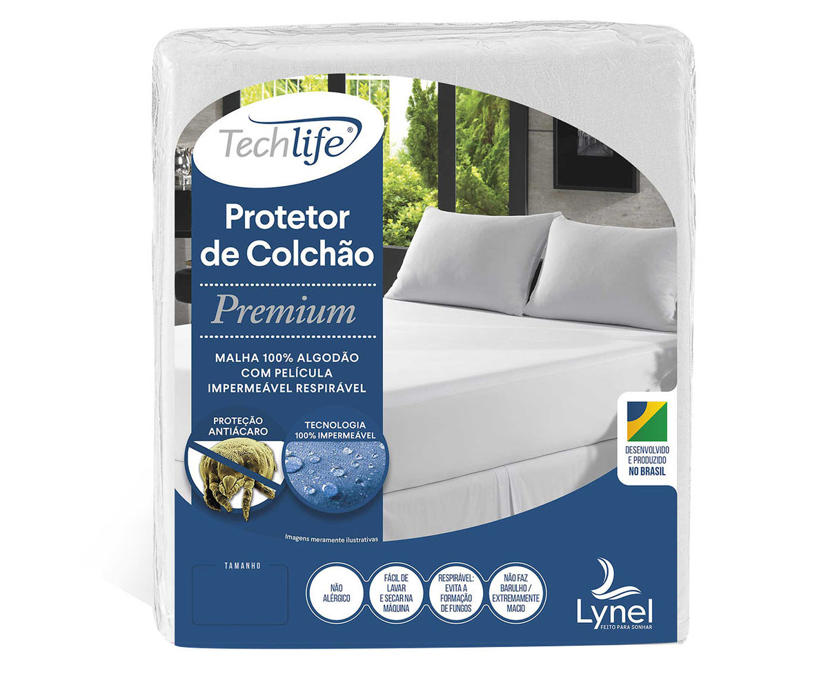 Protetor de Colchão Lynel Impermeável Malha - King