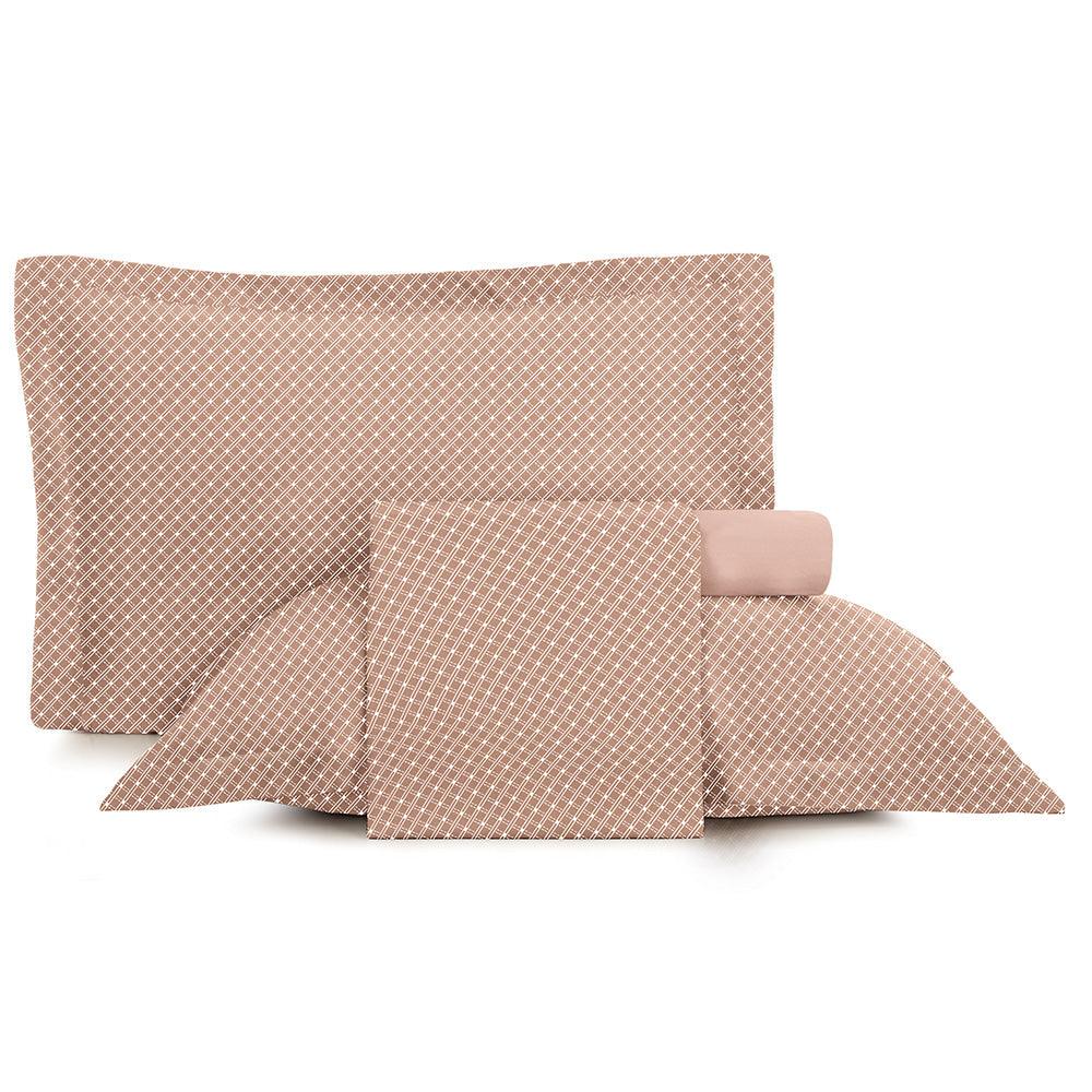 Jogo de Cama Altenburg Toque Acetinado Slim Rosa 4 Peças - King