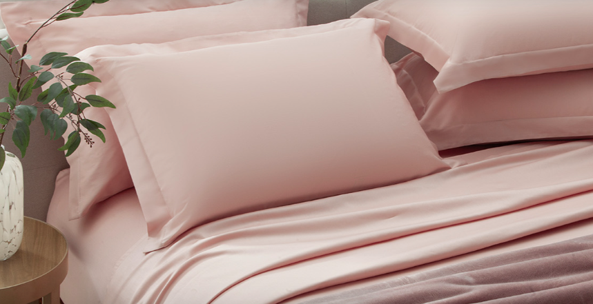 Jogo de Cama 300 Fios Cetim Rose - Queen