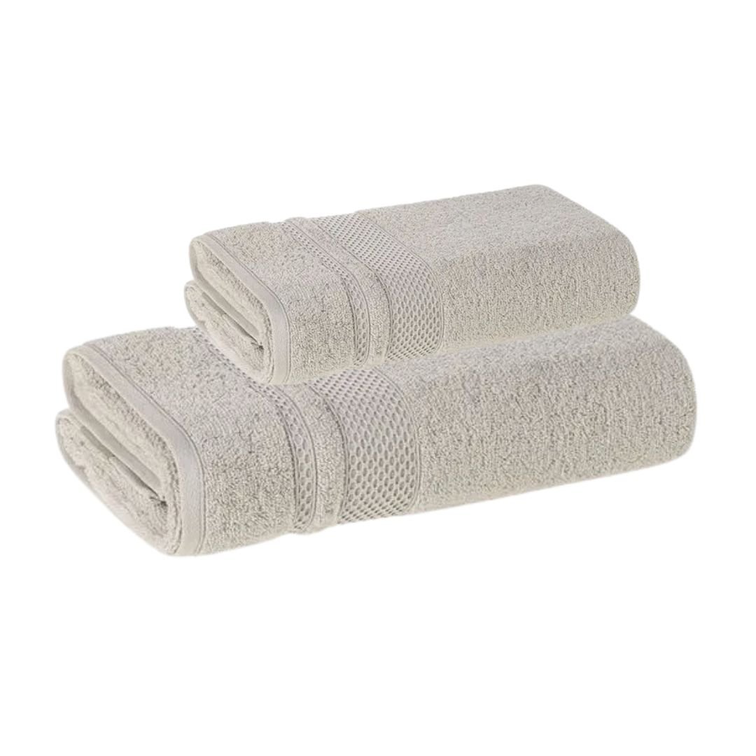 Jogo de Toalha Yves Mineral - 2 Peças (Banhão + Rosto)