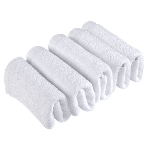 Kit Toalha de Rosto Profissional Branca - 5pçs - Copatex