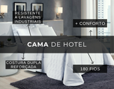 Lençol Hotel com Elástico Branco 180 Fios - Queen