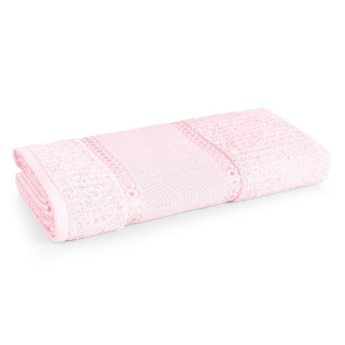 Toalha de Rosto para Bordar Karsten Passa Fitas Rosa Quartzo - Copatex